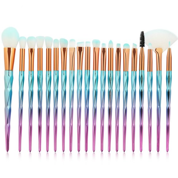 Other - NEW 20pc Unicorn Makeup Brush Set